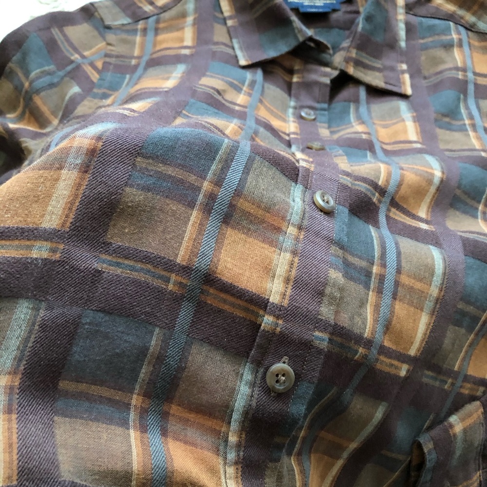 Pendleton Plaid Light Weight Button Down Sp - image 5